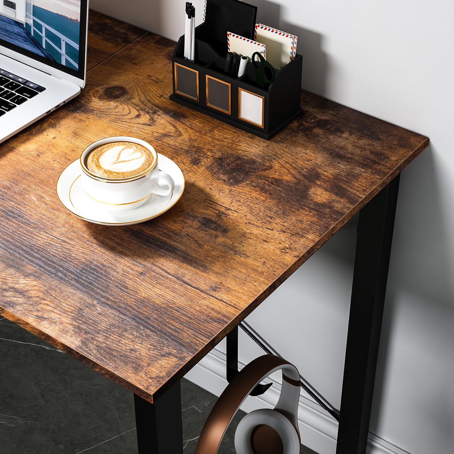 Design bureau FAST TRADE 160cm wit hoogglans computertafel - 36025