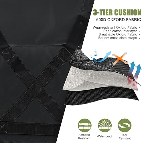 Miniatura 3 de Joyfair Silla de campamento al aire libre para adultos, sillas plegables grandes y portátiles con bolsa de transporte para patio, playa, pesca,