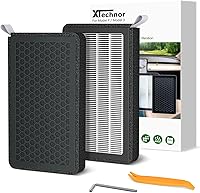 Vista 1 de Filtro de aire HEPA para el modelo Y Modelo 3 2016-2026, paquete de 2 filtros de aire de cabina con carbón activado para 2024/2025/2026 Juniper