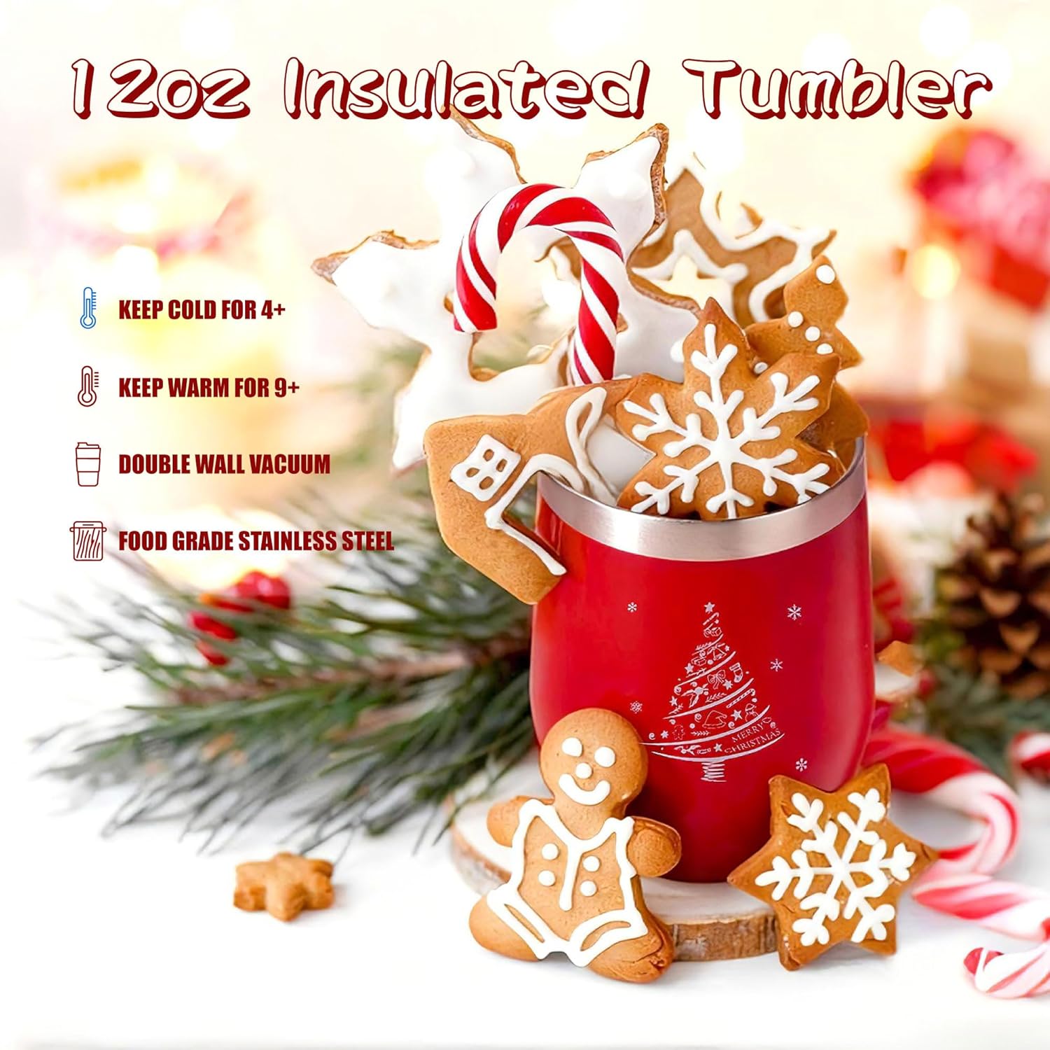 Christmas Gifts for Women, 2025 Christmas Gift Ideas, Xmas Gifts for Mom Teacher Coworkers Girlfriend Wife Sister Nurse, Merry Holiday Gifts Basket Set & Secret Santa Box Set - Image 3