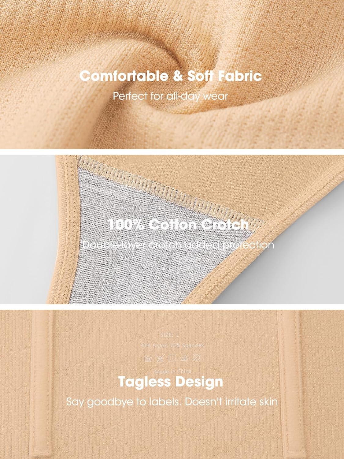 Shapewear for Women Tummy Control Thong Compression Seamless Underwear High Waist Panties Body Shaper Shaping Girdle - Image 5