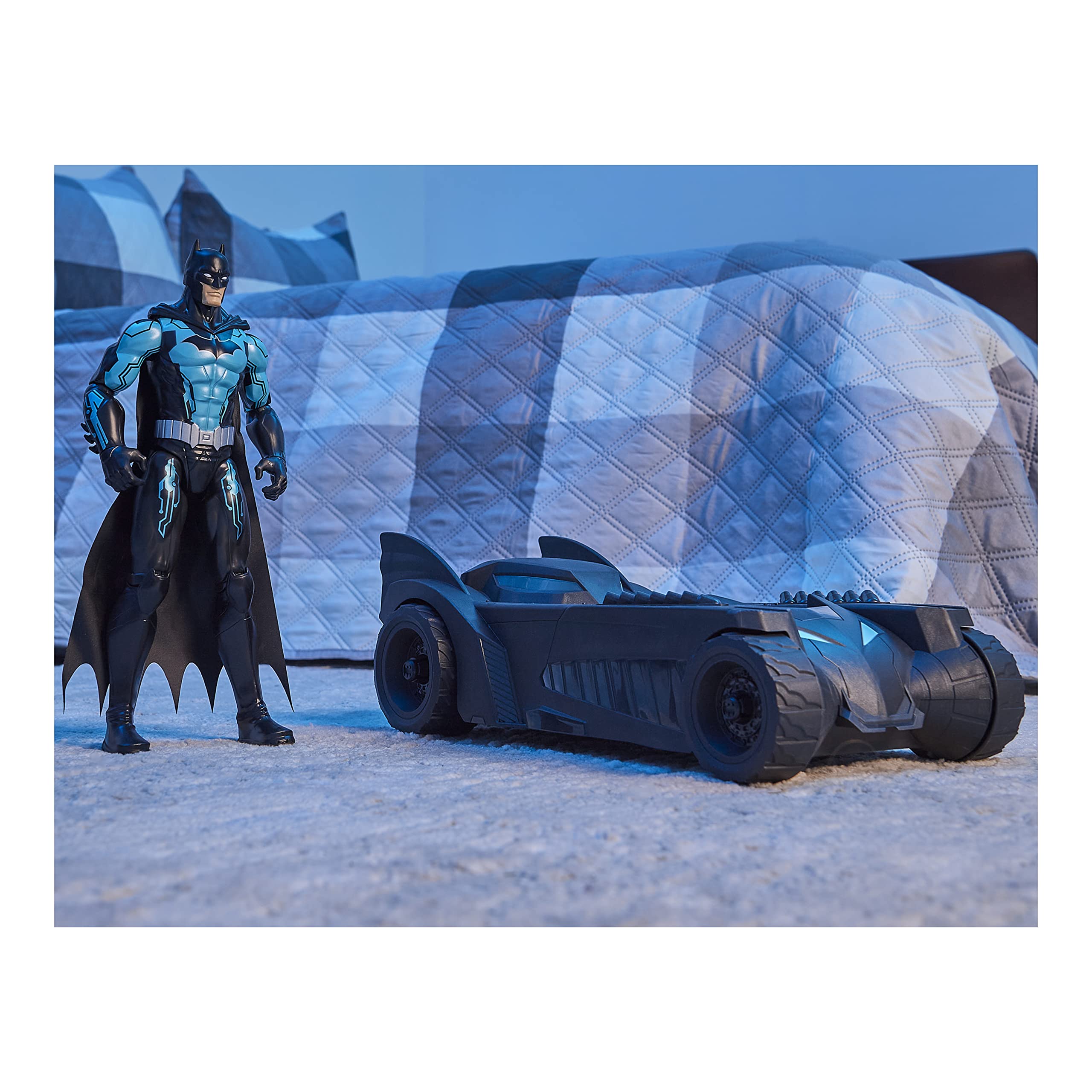 DC Comics, Batman 12inch Batman Action Figure and Batmobile Vehicle