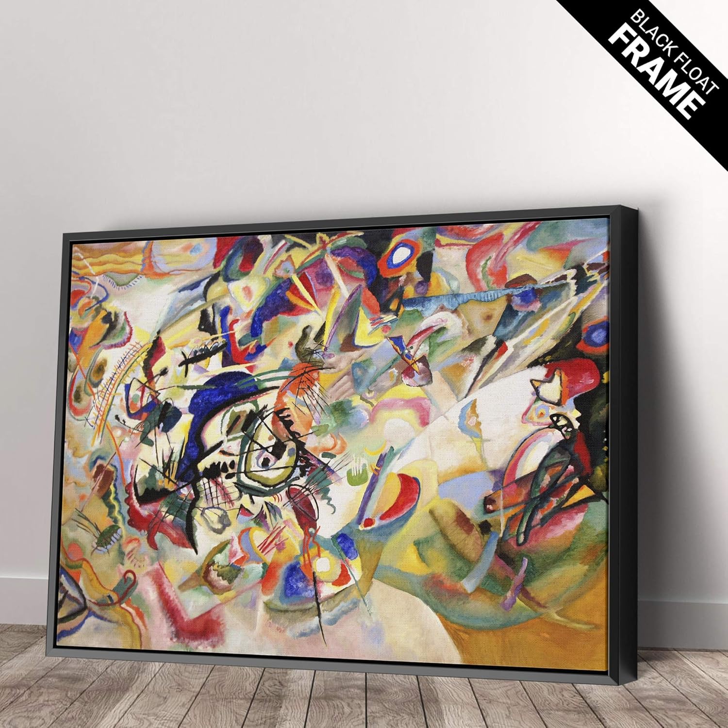 Composition VII by Wassily Kandinsky Canvas Art Wall Home Decor - Various Sizes (24in x 18in Gallery Wrapped)