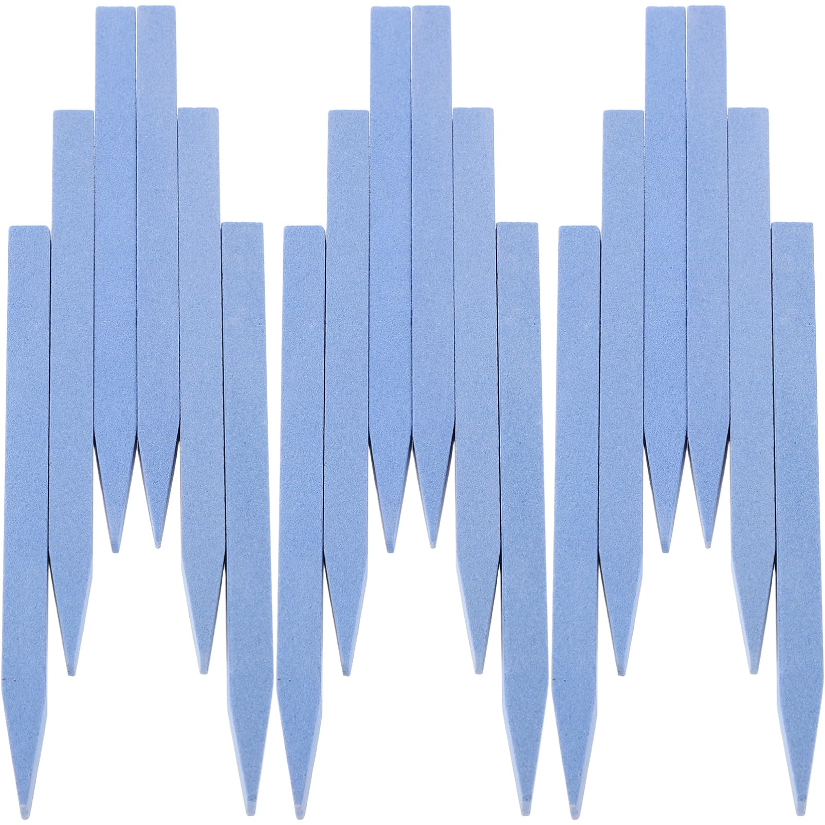 Limas de Uñas de Cuarzo Azules, 36 Piezas, Pulidoras | Formato Compacto para Hogar y Viaje, Herramientas de Manicura y Decoración de Uñas