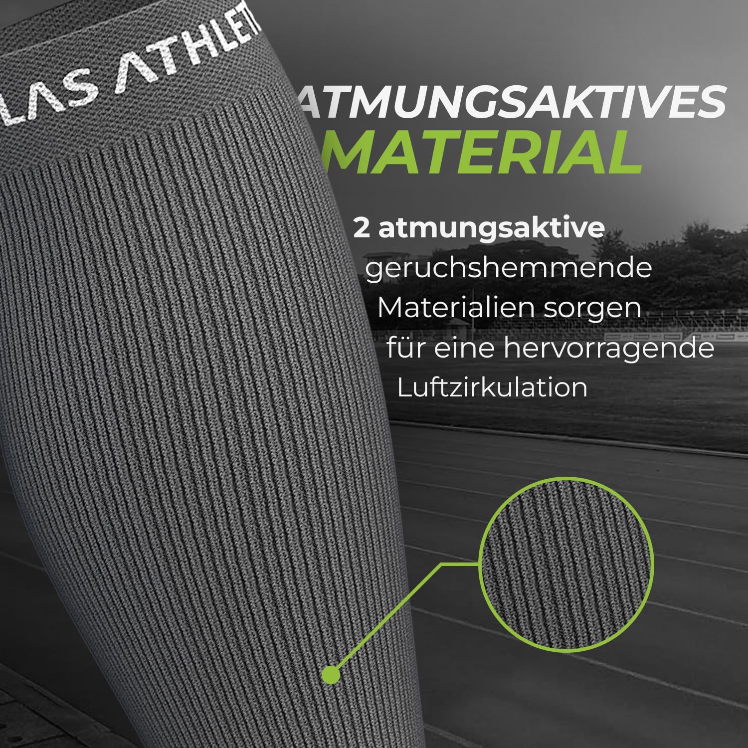 Waden Kompression - Kompressionsstrümpfe ohne Fuß für Damen und Herren - Atmungsaktive Wadenbandage - Ideale Sport Unterstützung beim Laufen Joggen Radfahren Handball Sleeve