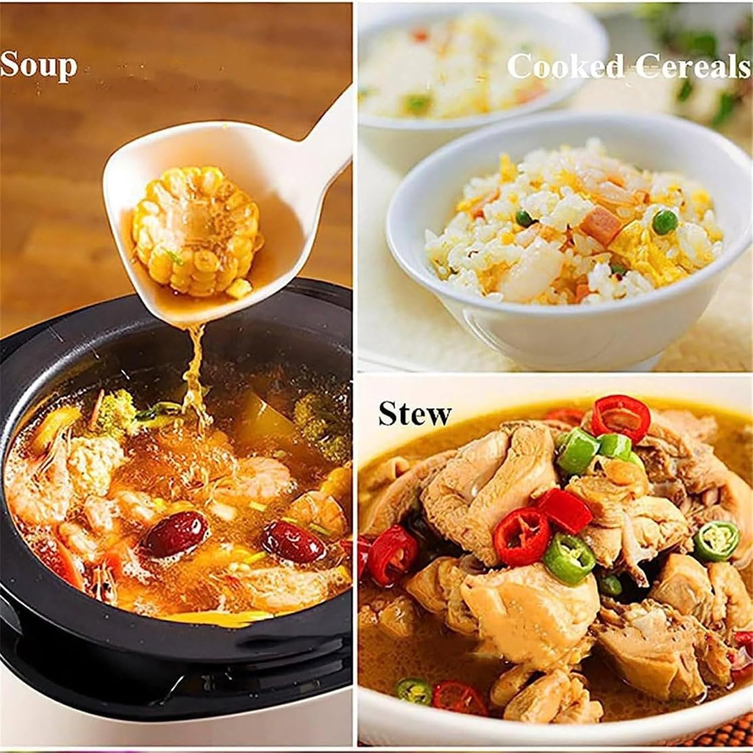 2000W 6L Automatic Cooking Machine, Smart One-Click Wok, 360° Rotation, Adjustable Speed for Stir Frying & Stewing, Touch Control - Effortless Cooking!