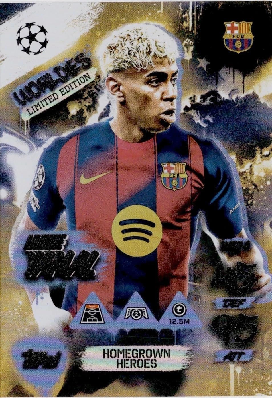 Match Attax 2025 2026 Lamine Yamal Worldies Limited Edition