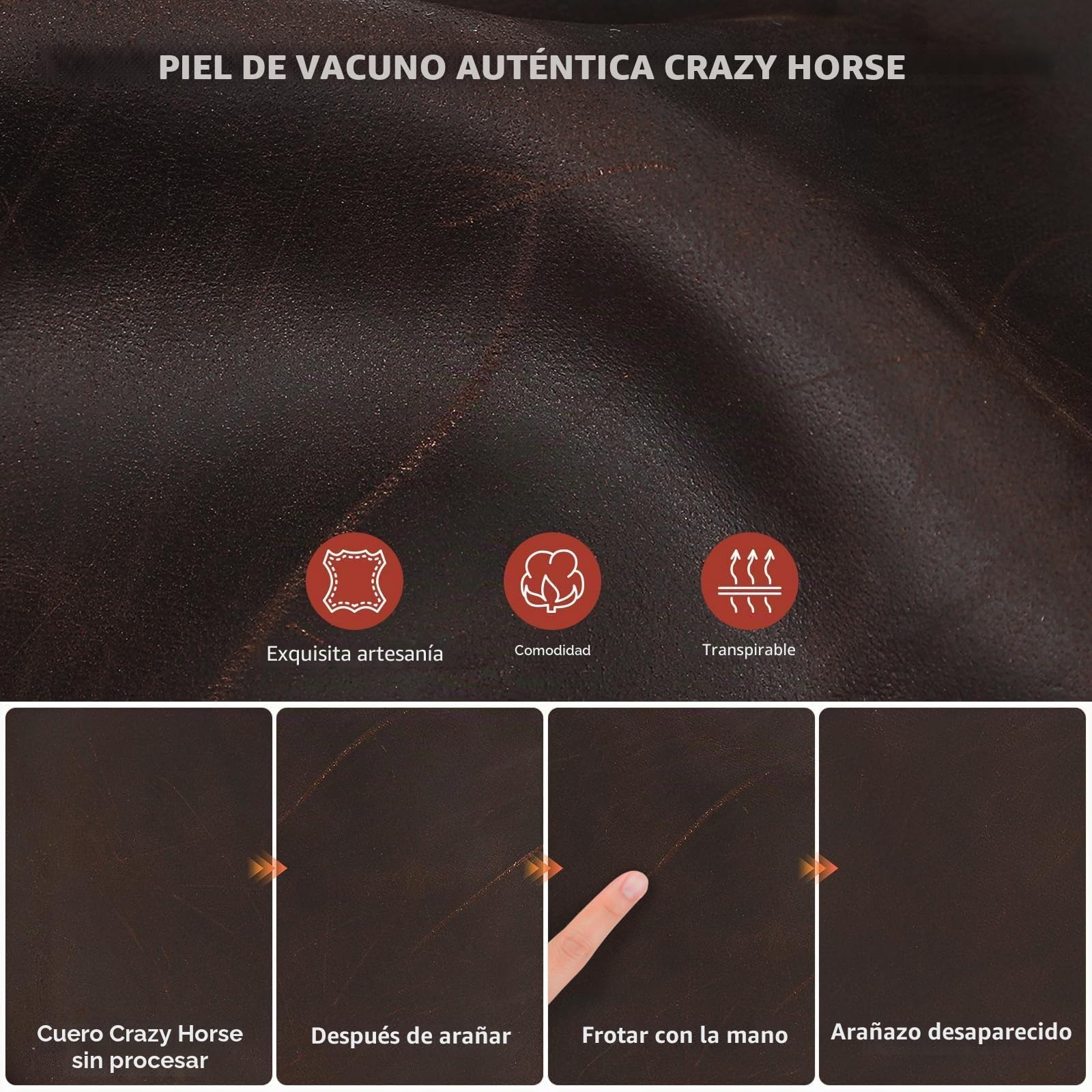 VINBAGGE Caja de Reloj, Estuche Enrollable de 3 Piezas Cuero,Estuche de Reloj Estuche de Reloj de Viaje Organizador Protector para Relojes de Pulsera