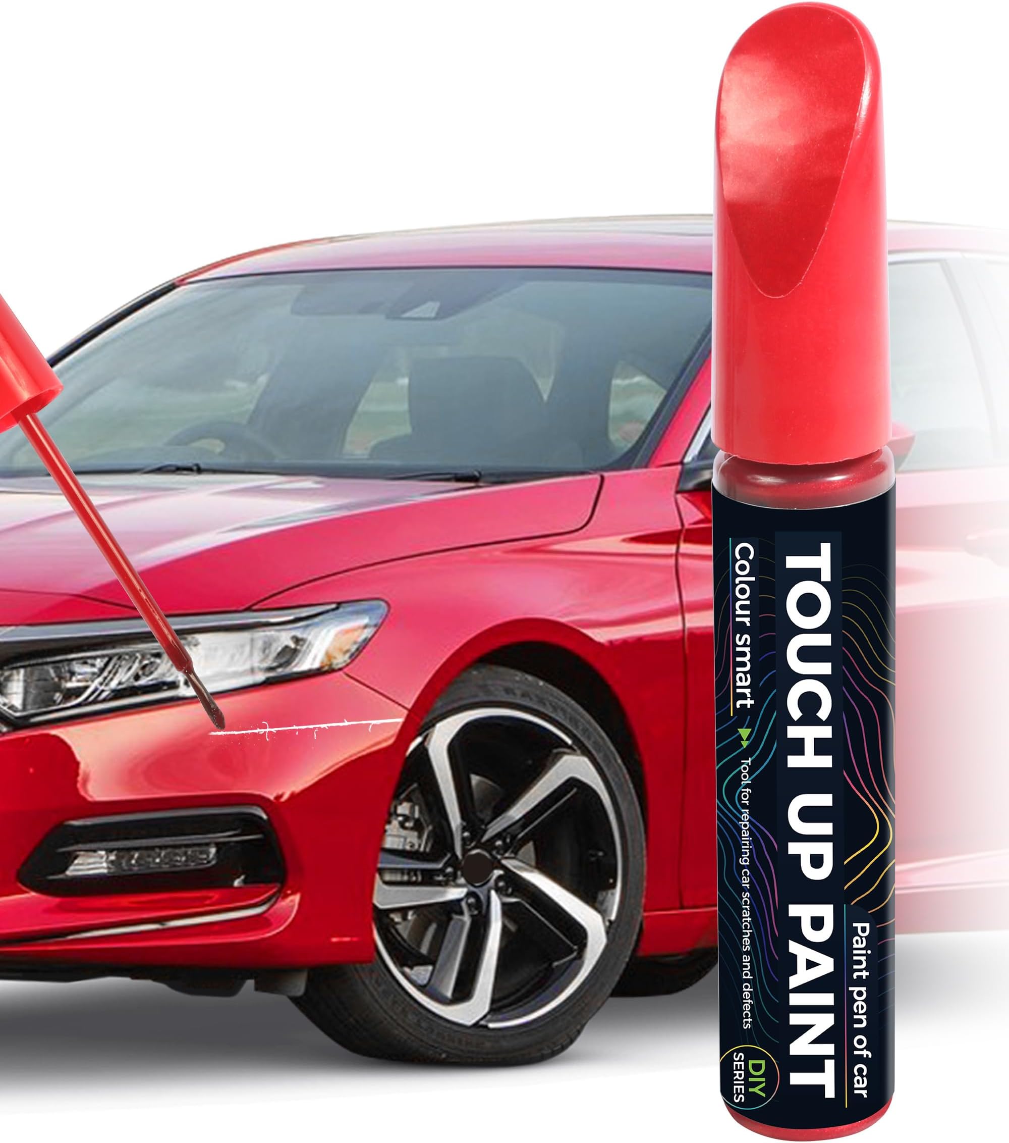 Paint Pen,Touch Up Paint Pen,Car Accessories,Erase Car Scratches,Car Paint,Car Paint Scratch Repair,Touch Up Paint for Cars,Car Scratch Remover Pen,Quick and Easy Car Scratch Repair (Pearl Red)