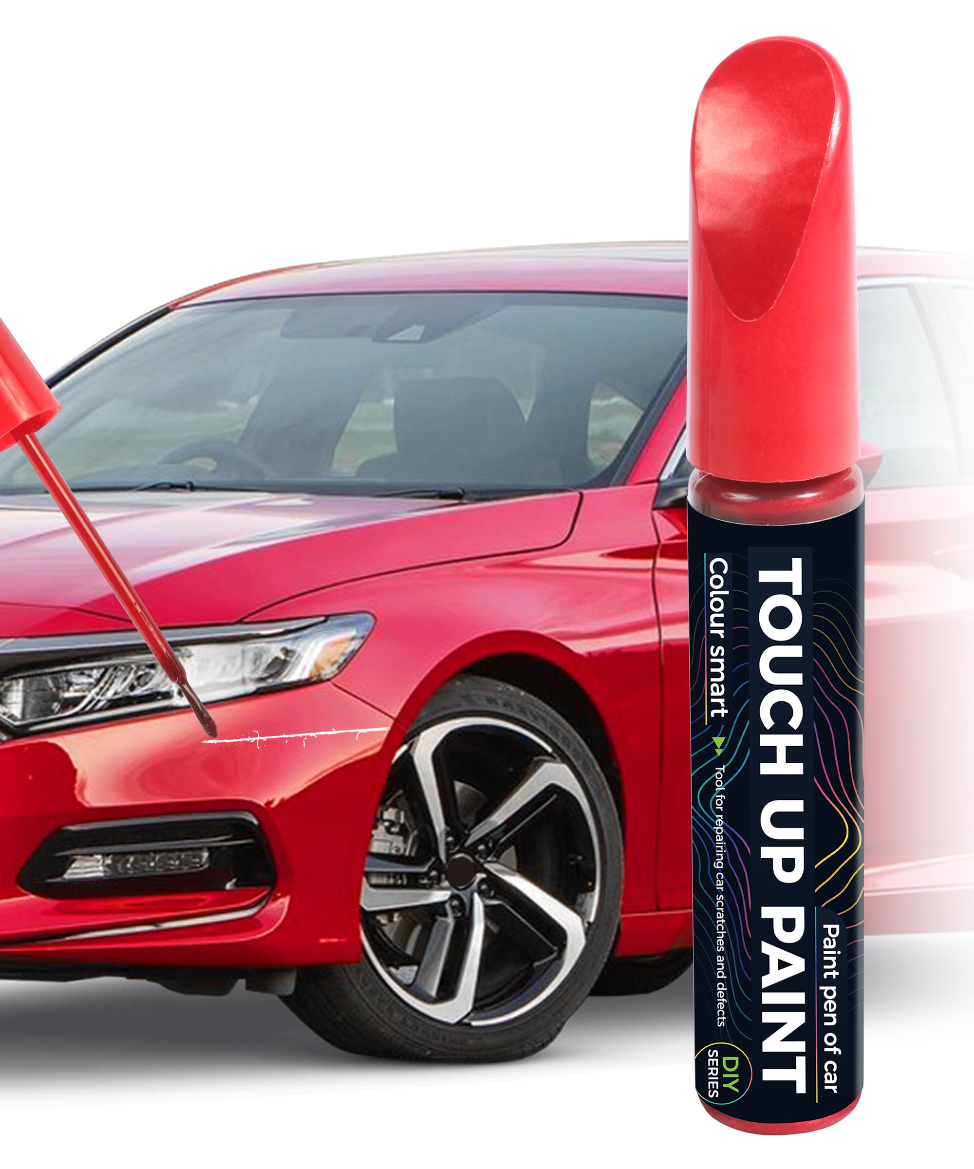 Paint Pen,Touch Up Paint Pen,Car Accessories,Erase Car Scratches,Car Paint,Car Paint Scratch Repair,Touch Up Paint for Cars,Car Scratch Remover Pen,Quick and Easy Car Scratch Repair (Pearl Red)