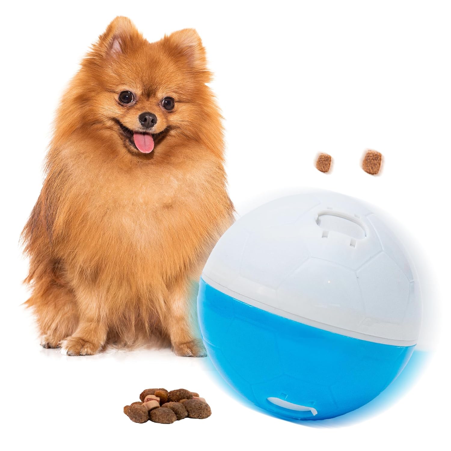 amicus Mini- Treat Dispensing Pets Toys Crazy Ball - PetsTreat Ball Interactive Dog Feeder Enrichment Toy for Pets