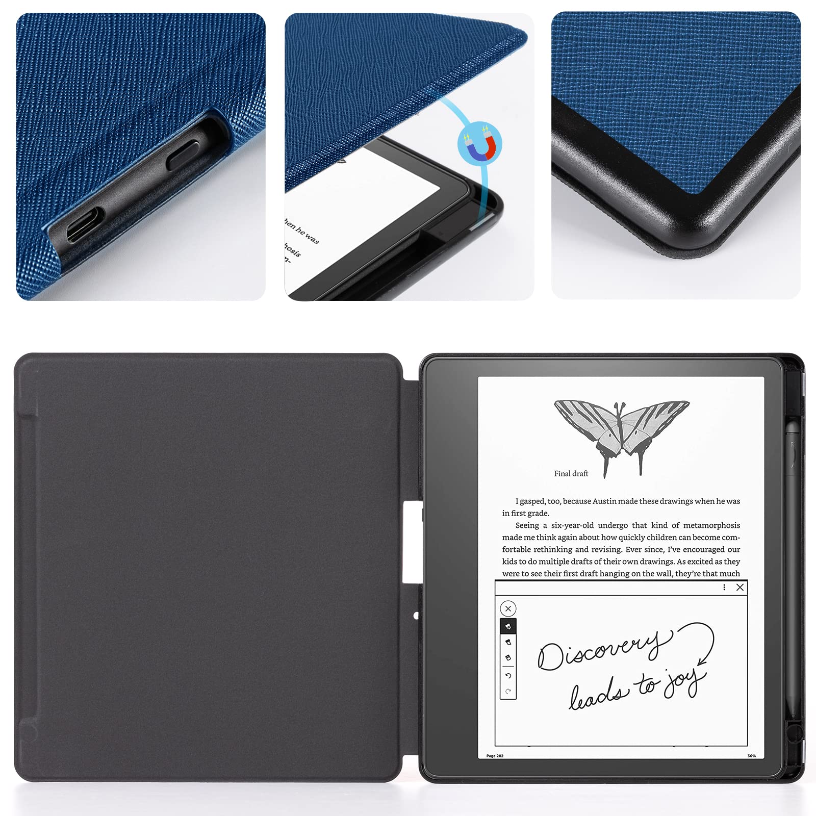 Amazon.co.jp: CoBak Kindle Scribe用ケース - すべて新しいPUレザー