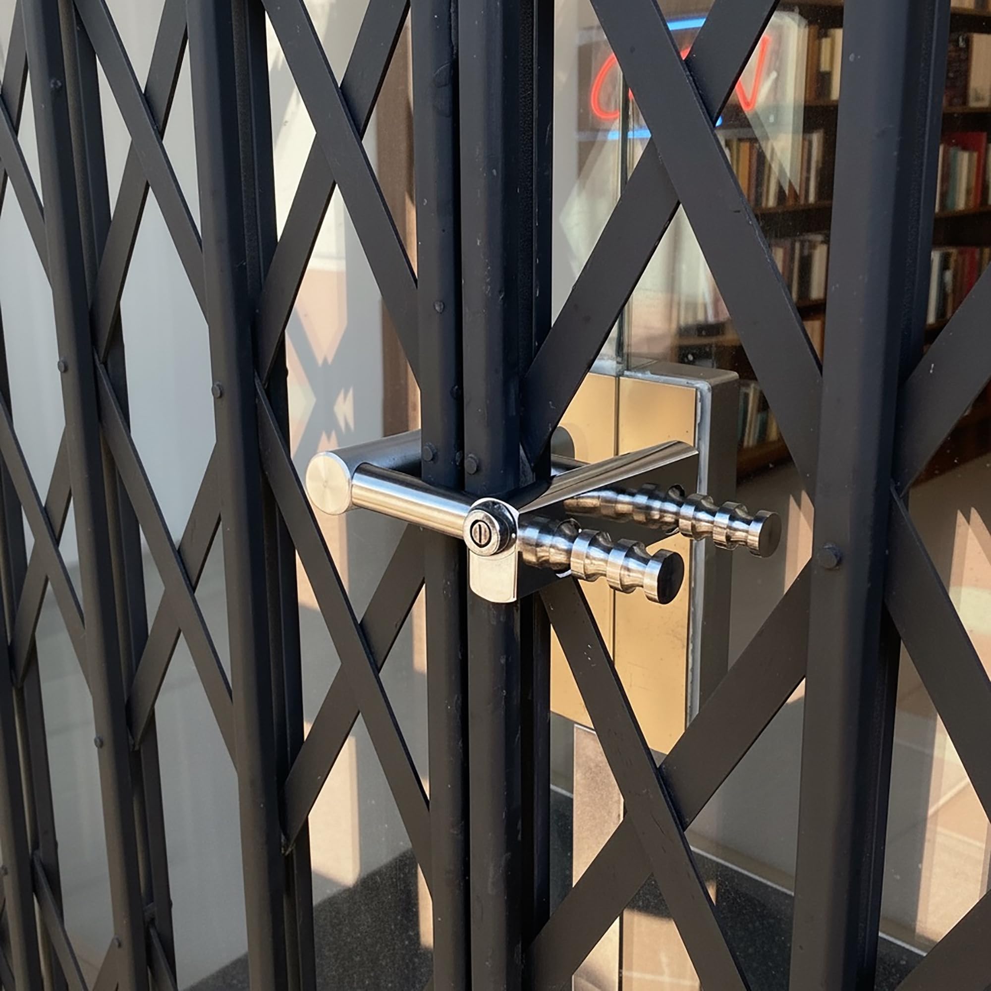 ZASPARE - Lucchetto Antiscasso Serratura Cancello Esterno Lucchetto Cancello Esterno Lucchetti Grande Lungo Corazzato Acciaio inox Catenaccio Antiscasso Serratura Garage Estendibile a 5 Posizioni