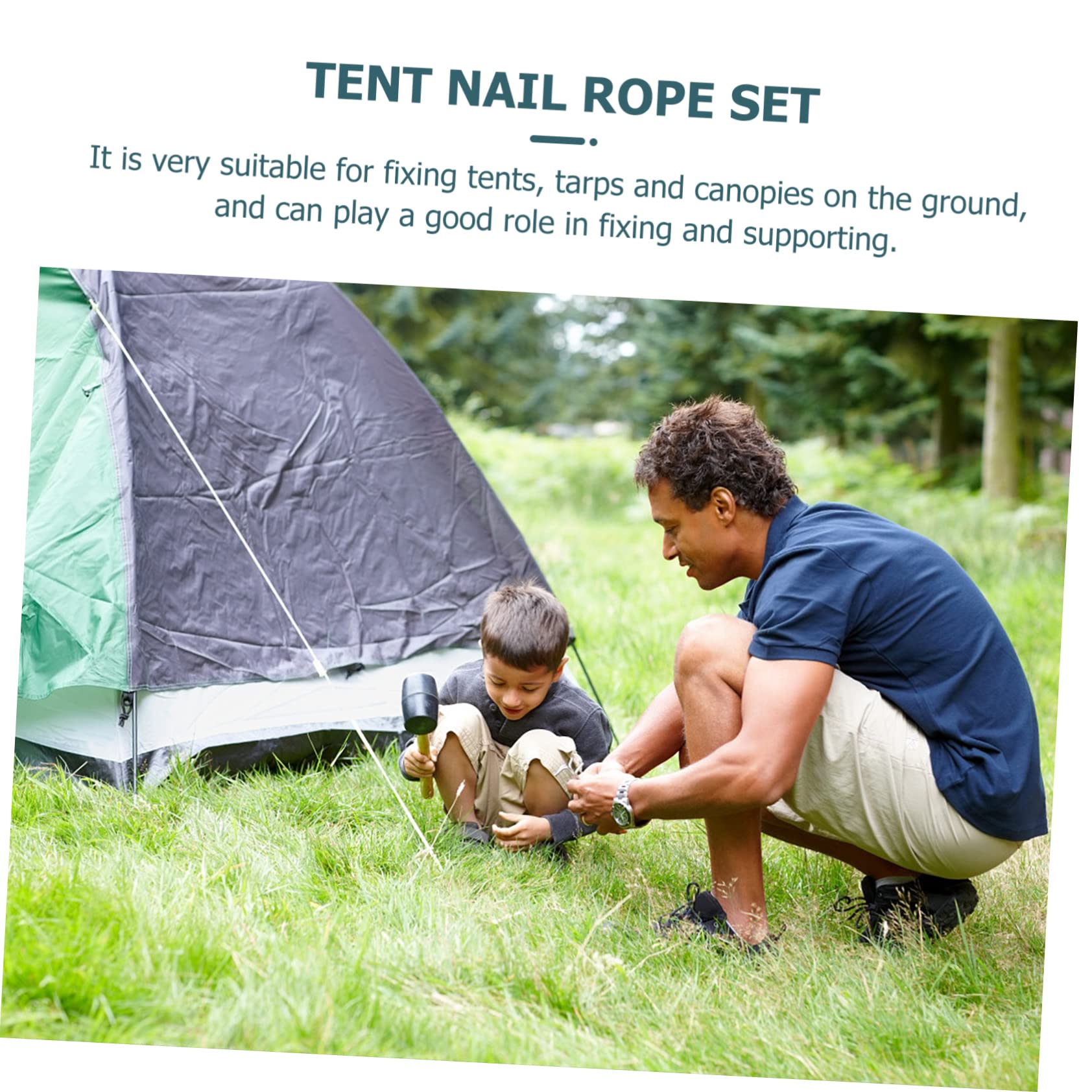 Generisch 1 Satz Heringe Camping zubehör zeltschnur Spanner Camping zelte schuspikes Zeltzubehör für Outdoor-Camping Campingzubehör Zeltplane Zelthering im Freien Zeltstangen Stahl Orange