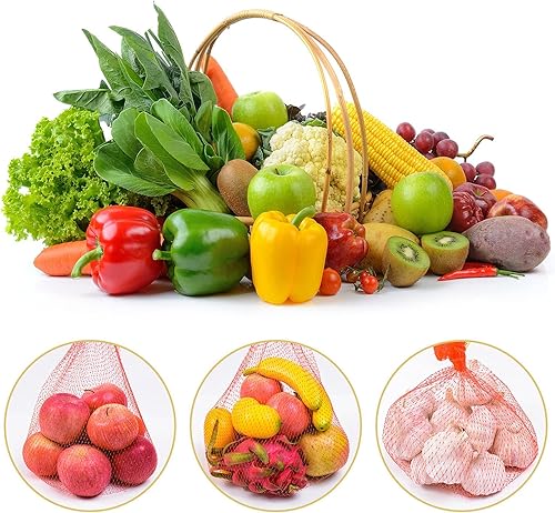 Miniatura 6 de Hamaca de melón redes de sandía, 18 pulgadas, 100 piezas de red de sandía resistente para jardín, red de melón para enrejado vertical cultivo de