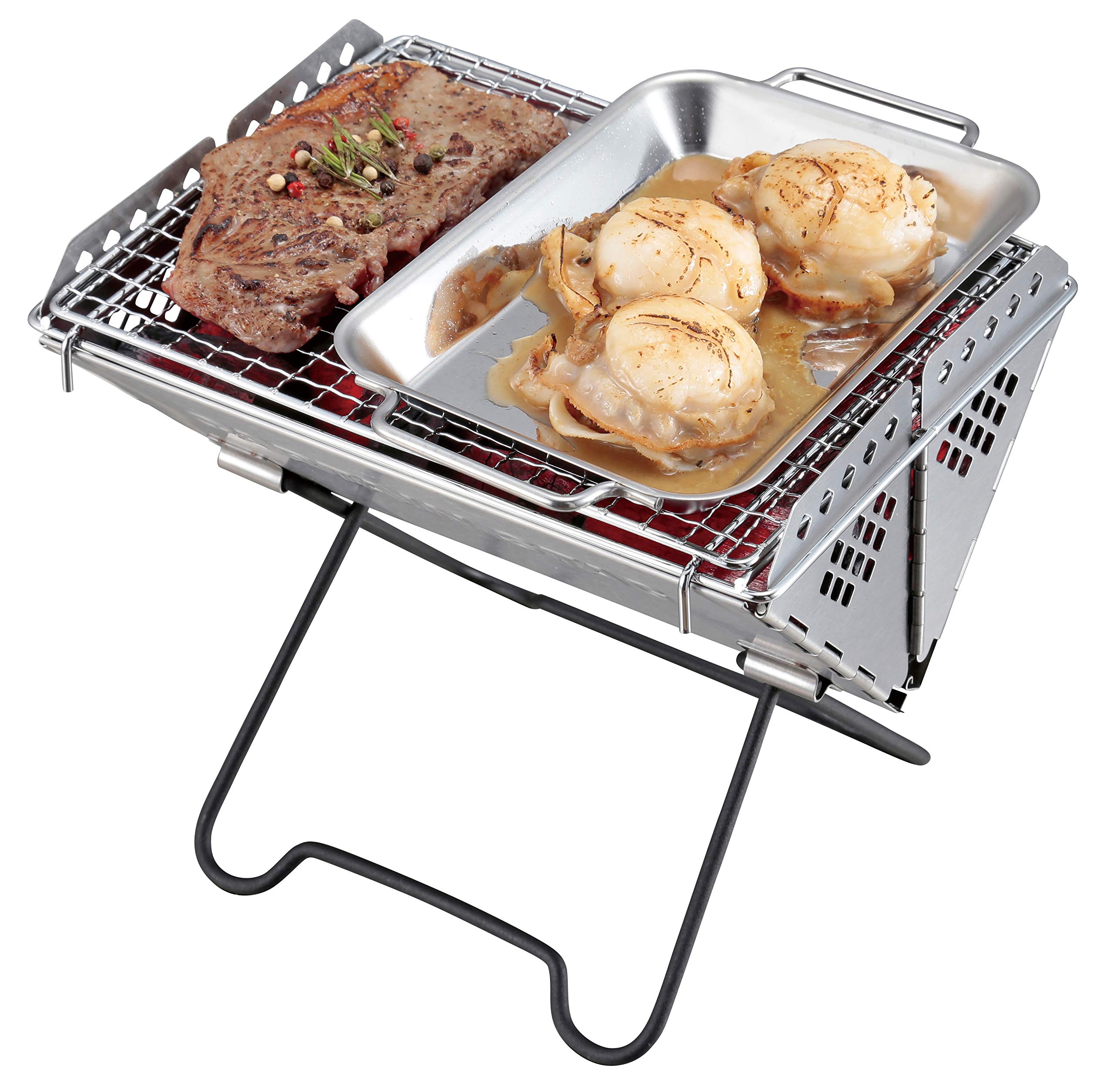 Amazon.com : Captain Stag UG-1568 Steel Plate Grill Plate
