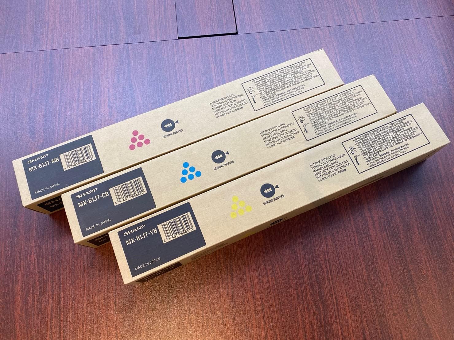 新品未使用 SHARP MX-61JT トナーカートリッジ 3色セット