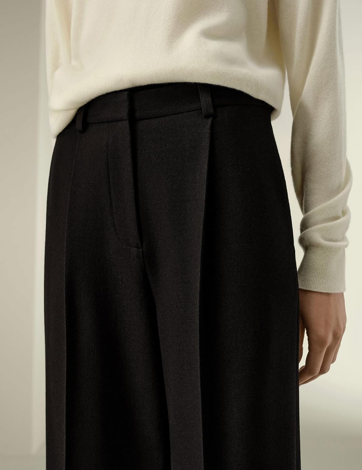 LilySilk Silk Wool Blend Women Trousers Ladies Work Pants High Waisted with Wide Leg for Women Business Casual - Image 7