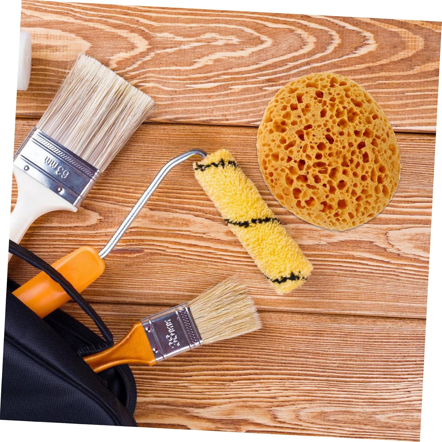 WOONEKY 2pcs Textured Sponge Drywall Patch Sponge Drywall Repair Painting Sponges Ceiling Texture Tool Wall Repair