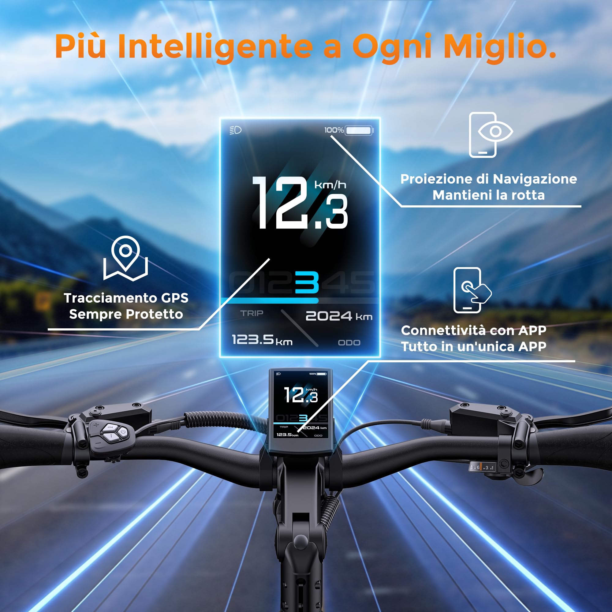 ENGWE E26 3.0 PRO Bici Elettrica Mid-Drive da 100 Nm | Uomo e Donna, Sospensioni integrali e sistema di Sospensioni a 4 Bracci, IOT e App, Ricarica in 4 ore, 48 V 15 Ah, 135 km