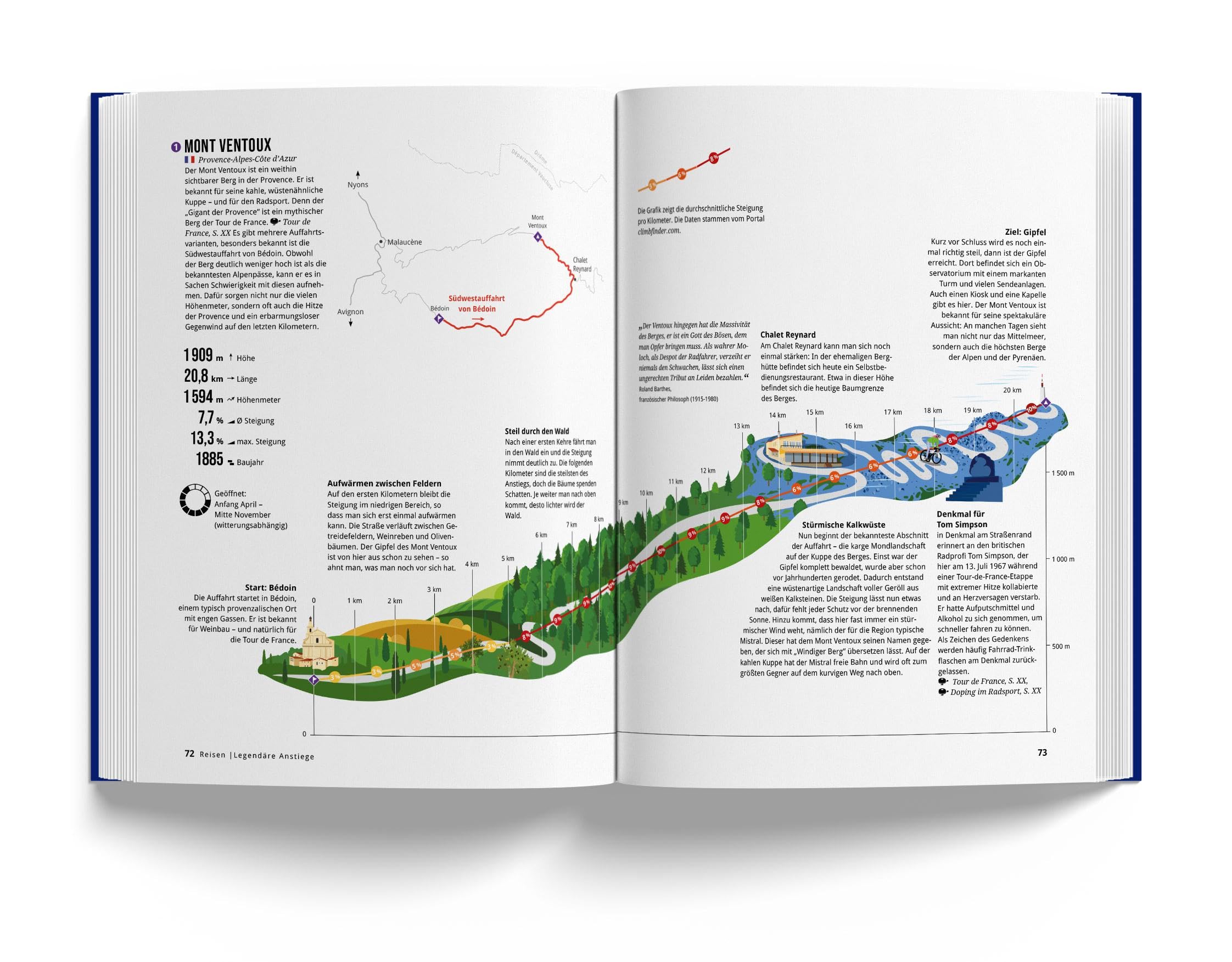 Das Fahrradbuch: Zahlen, Fakten und Geschichten in über 1000 Infografiken, Karten und Illustrationen (Marmota Maps)