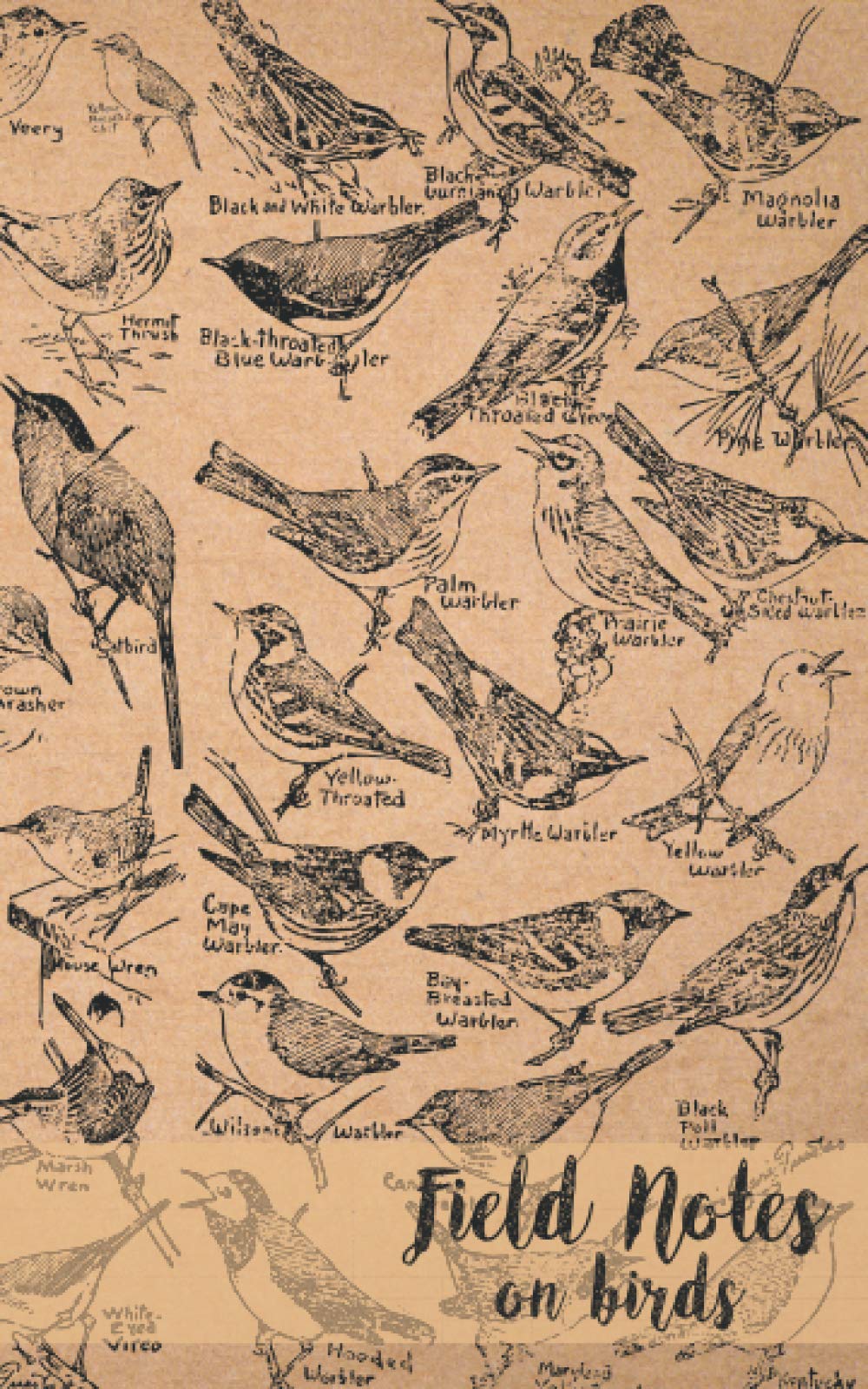 Field Notes on Birds: a 5x8 journal formatted for creative use while birdwatching in the field