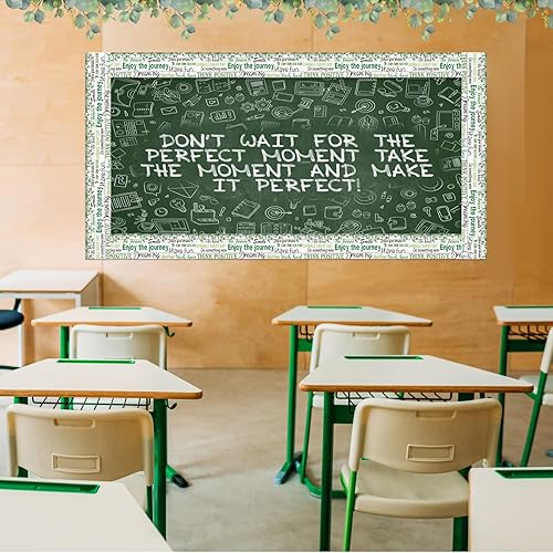 Vista 44 de Containlol Bordes de aula para tablón de anuncios, 118 pies, temática de animales de safari con ribete festoneado, tablero de anuncios colorido