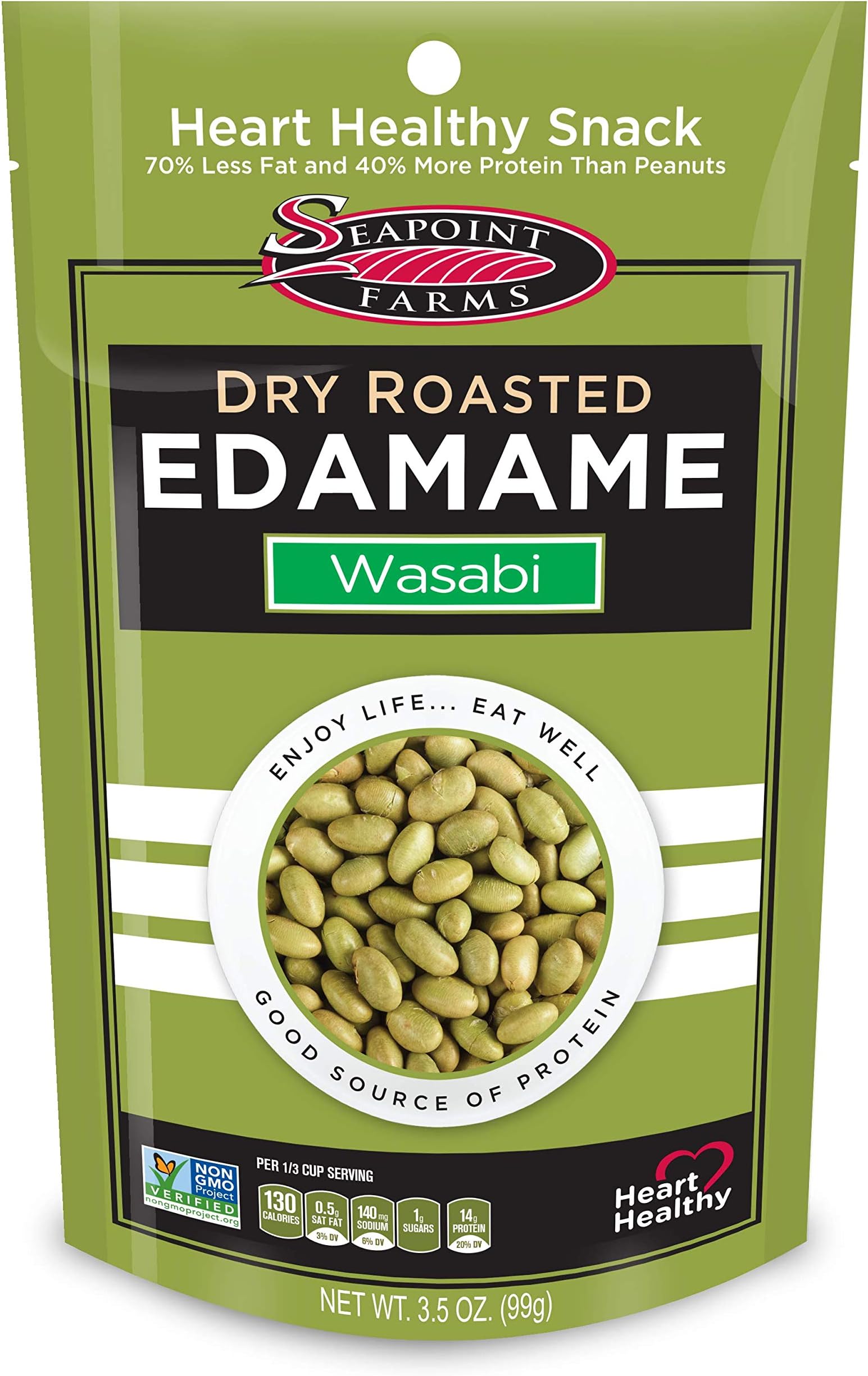 Dry Roasted Edamame Spicy Wasabi 3.5 Oz.