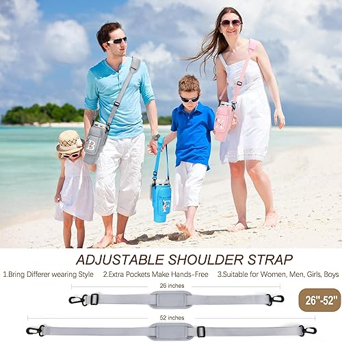 Miniatura 54 de Initial Water Bottle Holder with Strap for Stanley 40 oz Tumbler/Simple Modern 40 oz Tumbler,Water Bottle Carrier Bag with Strap,Personalized A-Z