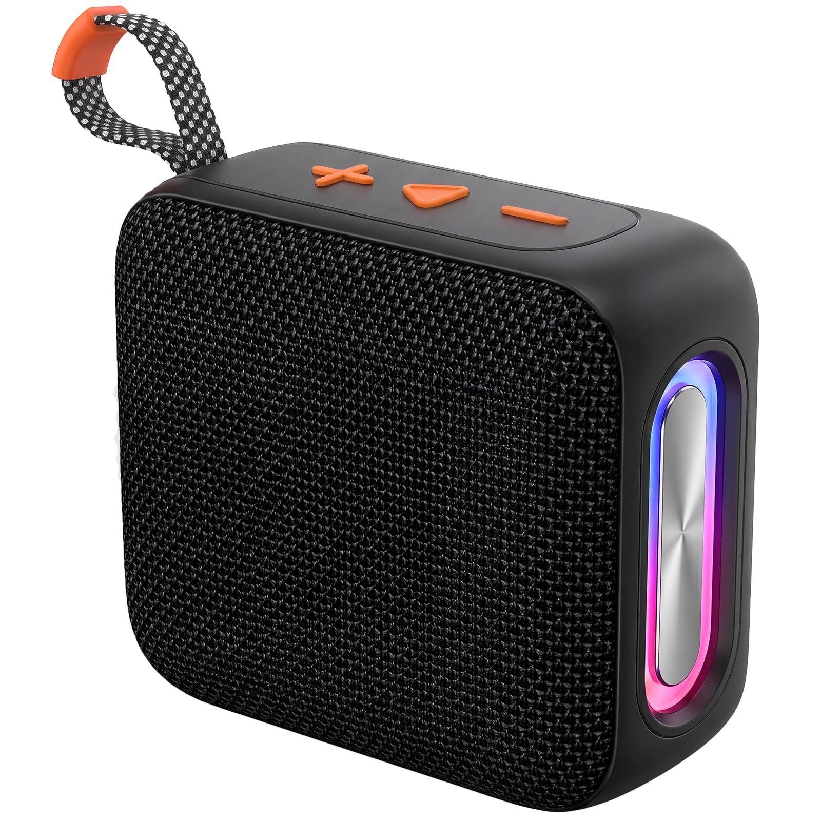 T&G Small Portable Speaker, IPX5 Waterproof Ourdoor Boombox with USB Input | 16W TWS PEAK, AI-tuned clear audio, dynamic RGB lights. FM radio & woven lanyard. Ideal for pool, patio, ebike travel.-image-39