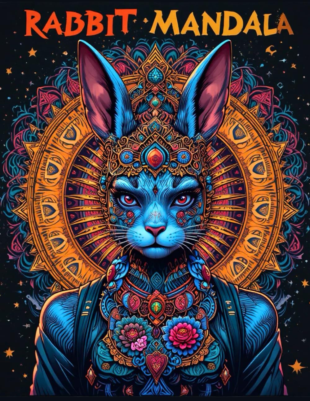 Rabbit Mandala Coloring Book for Adults: 50 Unique Bunny Designs for Stress Relief and Relaxation
