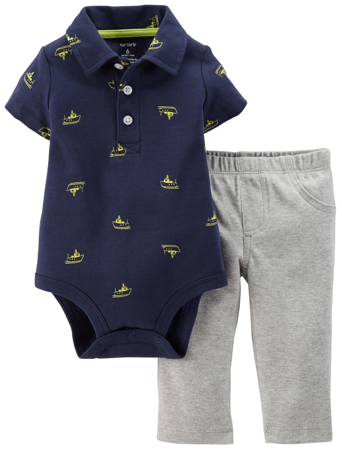 Carter's Dziecięce body dla chłopców 2-częściowy z nadrukiem (niemowlęcy)