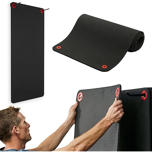 SPRI Hanging Exercise Mat, Fitness & Yoga Mat for Group Fitness Classes, Commercial Grade Quality with Reinforced Holes