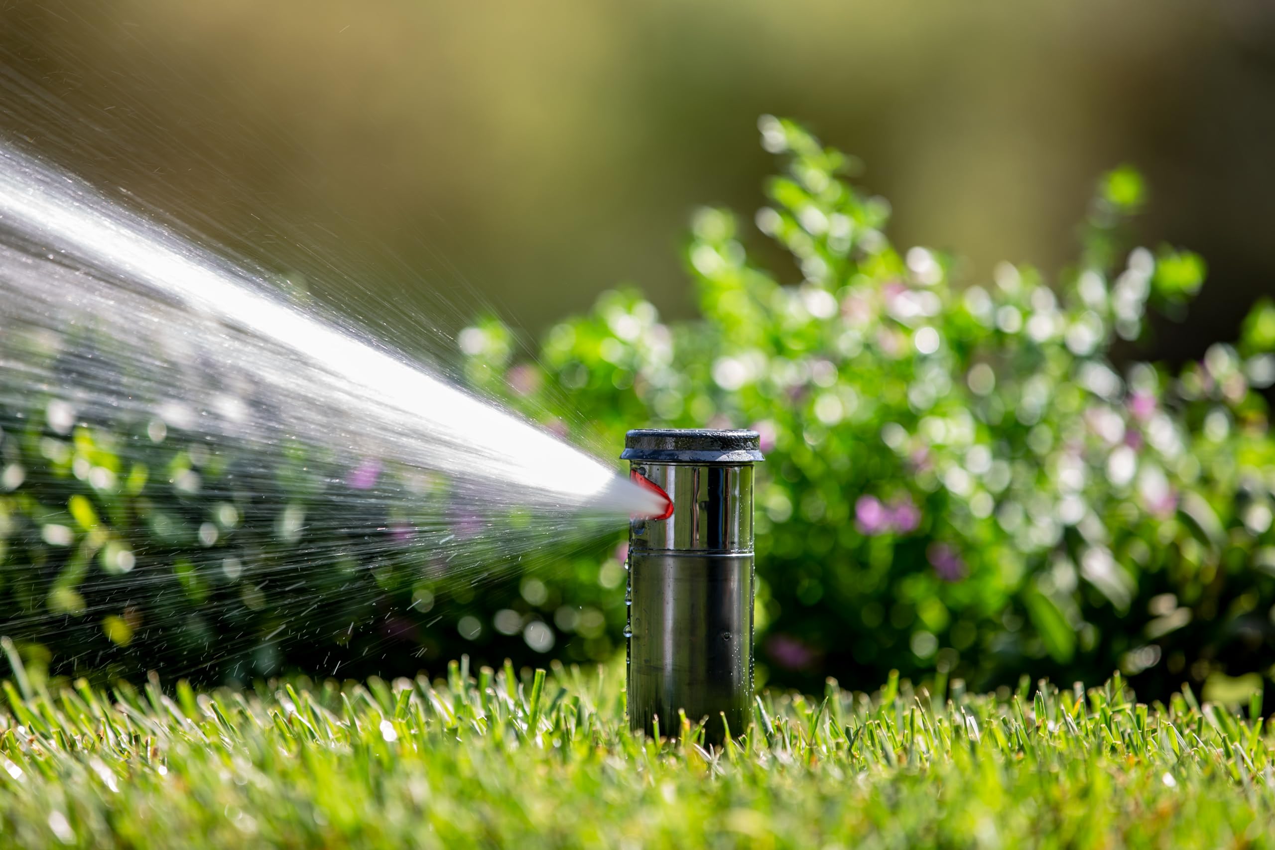 Hunter I-25 Rotor-Sprinklerkopf, 15,2 cm Pop-Up, Verstellbarer 50°-360° Bogen, Getriebe-Sprinkler mit Rückschlagventil, 2,5 cm Einlass, Sprühradius: 94,4-180,5 cm, 5 Düsen im Lieferumfang enthalten