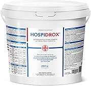 AIESI® Sterilizzante a freddo in polvere per ferri chirurgici dispositivi medici strumenti estetica acido peracetico 2 kg HOSPIDROX # Detergente # Decontaminante # Tempo di contatto 10 MINUTI