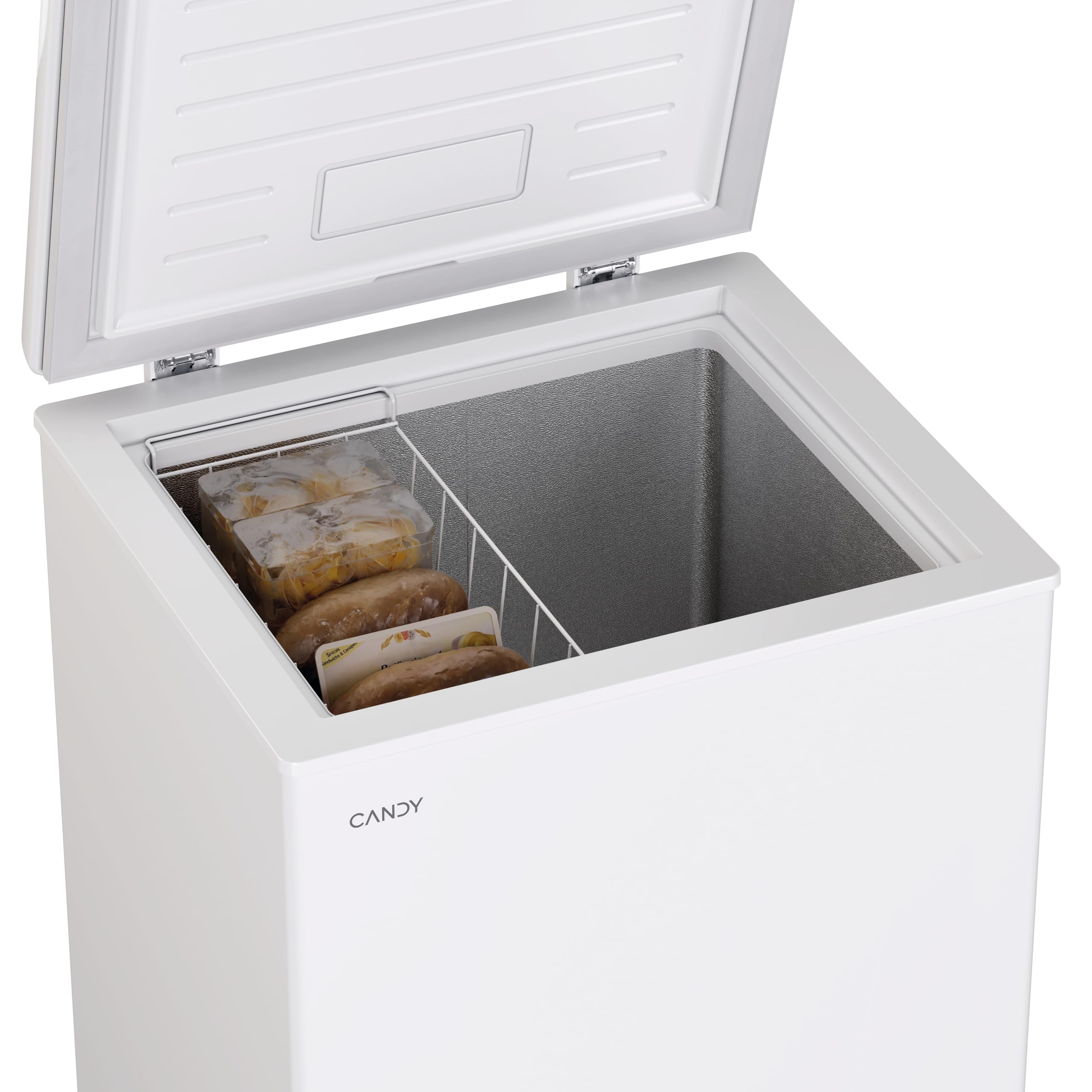 Candy Artico, CCHH 100E, Congelatore a pozzetto, Libera Installazione, 97 Litri, 39/C dB, Funzione Artico, Connesso, Bianco, AxLxP 84,5x54,5x49 cm [Classe di efficienza energetica E]