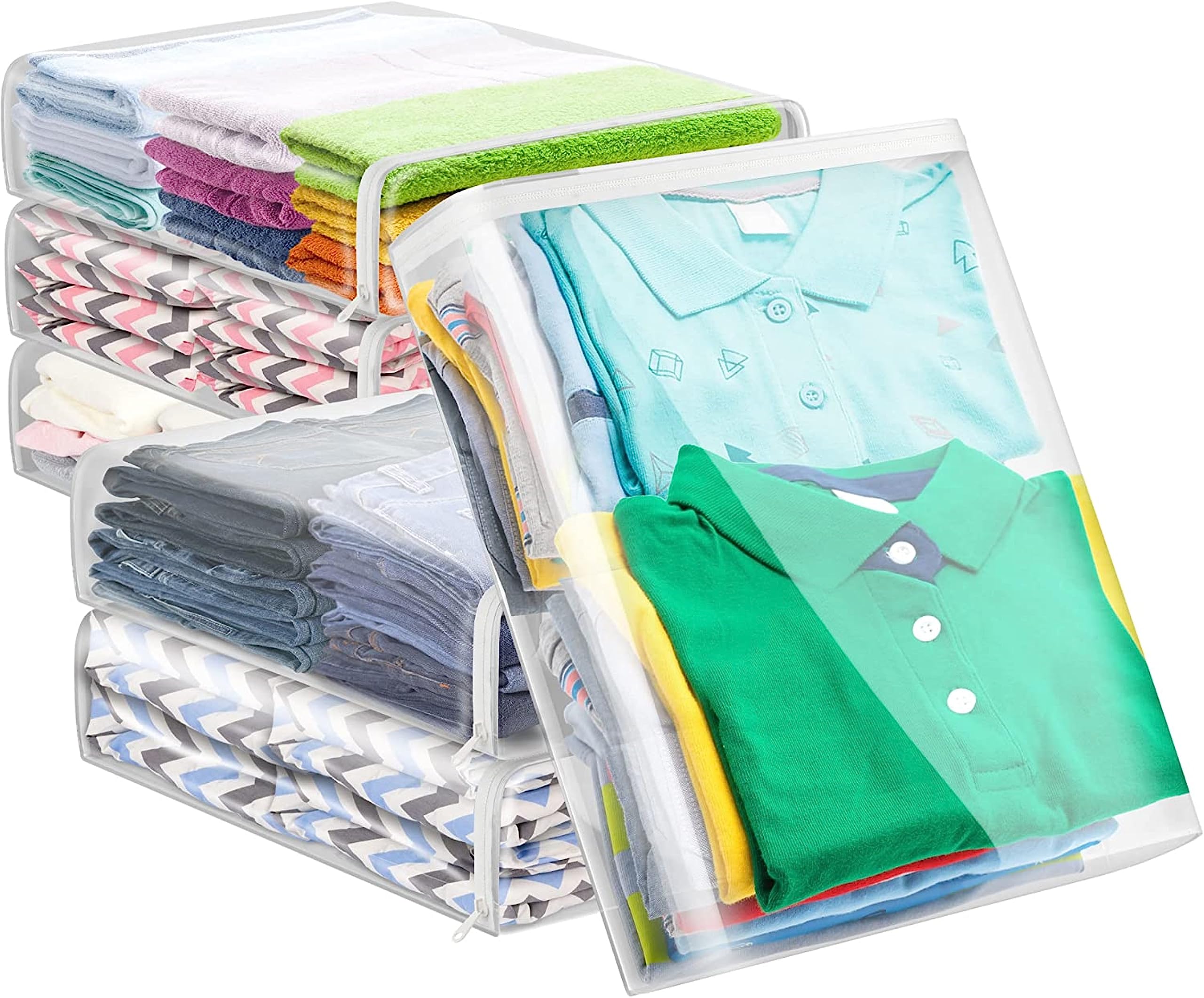 RAAHII Transparent Multipurpose Storage Bag, Saree Cover Bag with Zip for Storing Clothes, Suits, shirts, undergarments, suits, packing and Wardrobe organizing (10) (B0D28XJVRW) Amazon Price History, Amazon Price Tracker