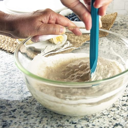 Miniatura 7 de Taste of Home Juego de utensilios de silicona verde mar de 5 piezas, incluye espátula, cuchara, cepillo para untarpastelería, mini espátula y