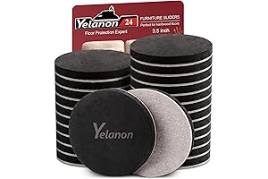 Yelanon Felt Furniture Sliders: Effortless Furniture Movement for Carpets and Hardwood Floors