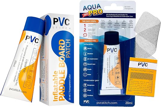Aqua Pro Liquid Sealant Waterproof kit for Vinyl inflatables & Paddleboards, Field Repair Adhesive for Inflatable Gear, wetsuites, Waders, PVC Boats Kajaks