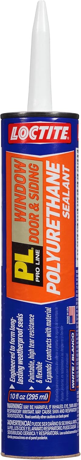 Super Big Clearance! Loctite PL S40 Polyurethane Window, Door and Siding Sealant, 10 Ounce Cartridge, White, 12-Pack (1618182-12)
