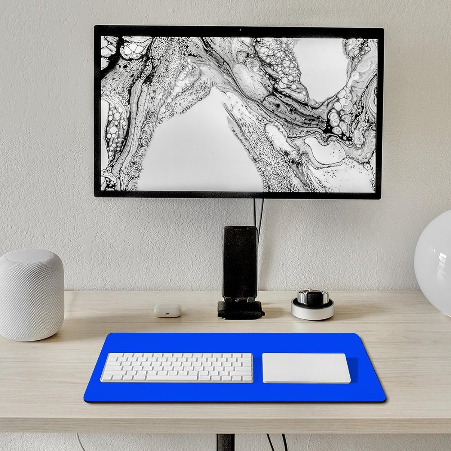 Desk Pad Large Mouse Pads, Royal Blue (Solid Color) Desk Mat for Computer Laptop & Gaming Desk Mousepad Writing Mat for Gamer,Office & Home 12 x 24inch