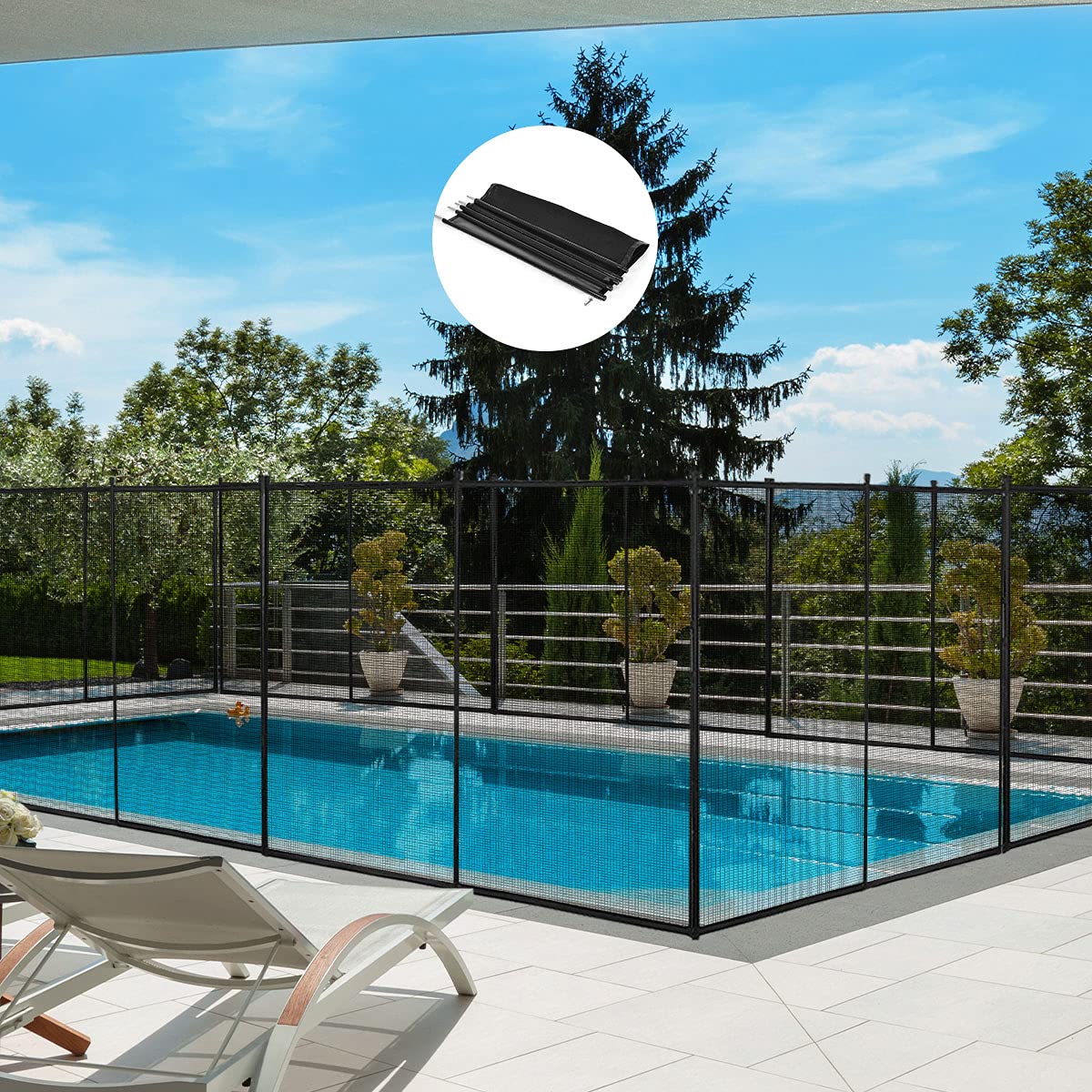 Buy Giantex Pool Fence for InGround Easy DIY Installation Pool Barrier