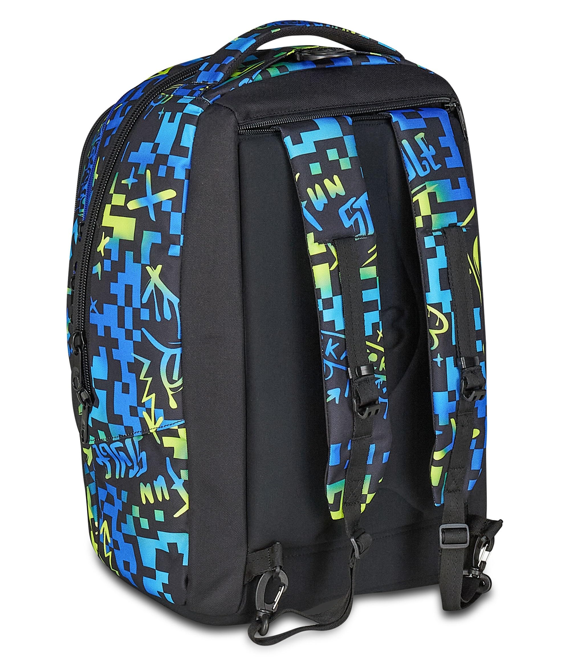 Seven Mochila escolar desmontable Tyre, azul, mochila con carro desmontable de 40 L, maxi ruedas y sistema crossover, manejable y resistente, escuela primaria y secundaria, mochila para niña