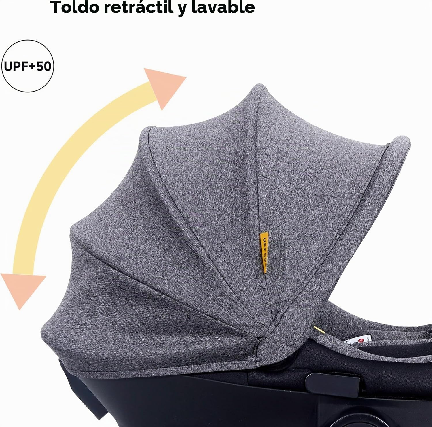 Jovikids Silla Coche Bebé ECE R129, Protección contra Impactos Laterales, Reposacabezas Ajustable, Silla de Coche Viajes para Recién Nacidos Grupo 0/0+, de 40 a 87 cm, 0-18 Meses (Negro)
