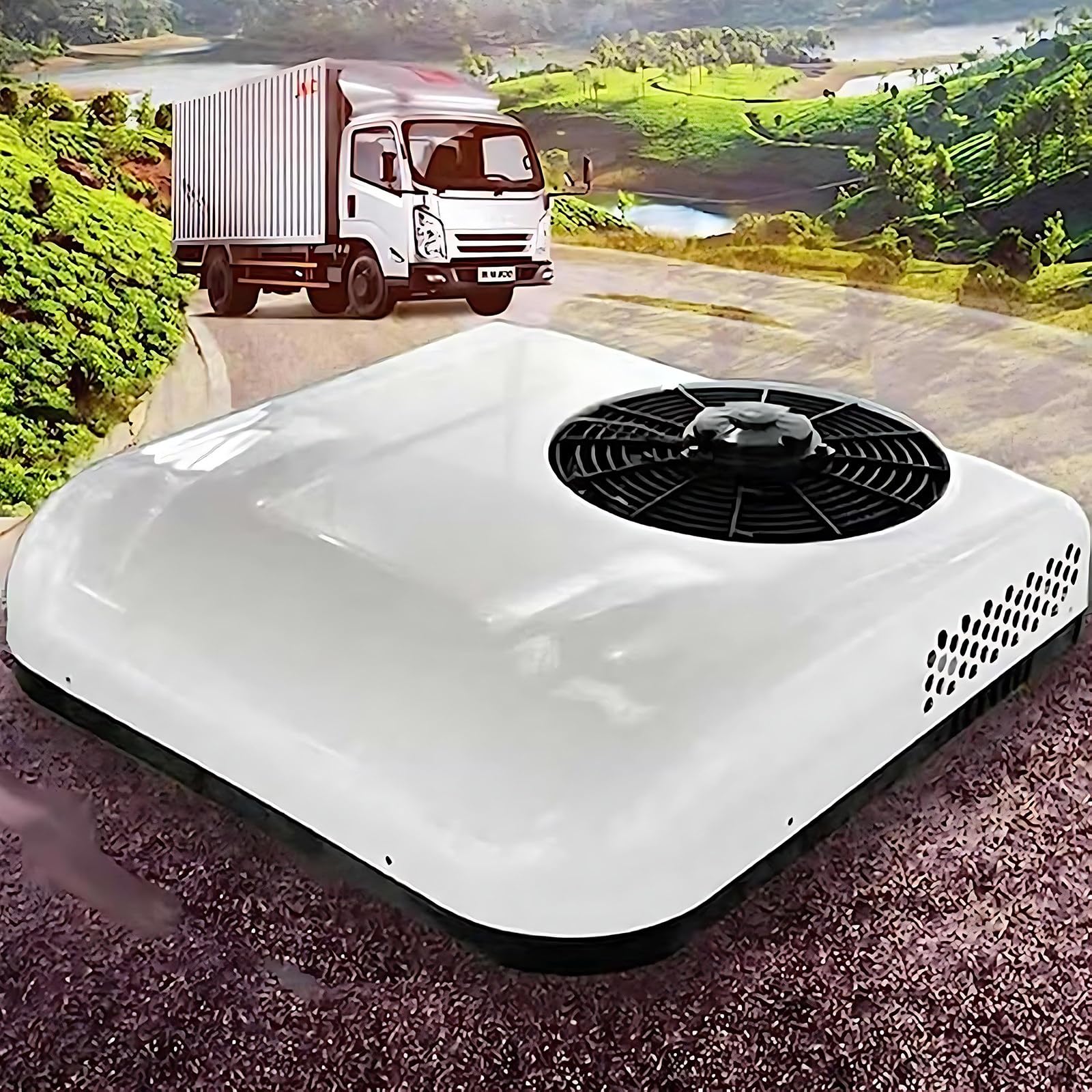RV Rooftop Air Conditioner, 12V/24V Parking Air Conditioning 12V