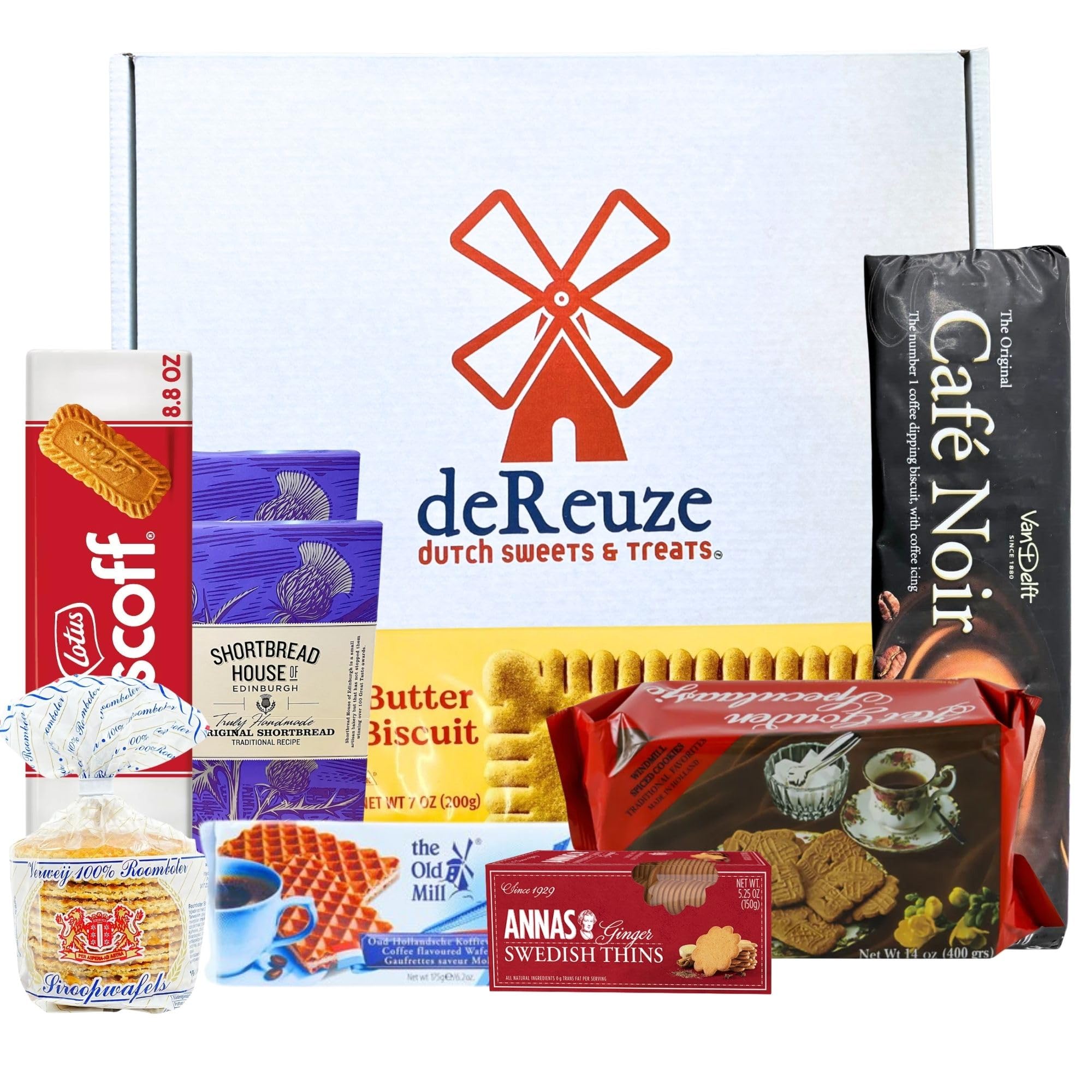 deReuze Dutch Snack Box | Gourmet Cookies & Treats from Netherlands