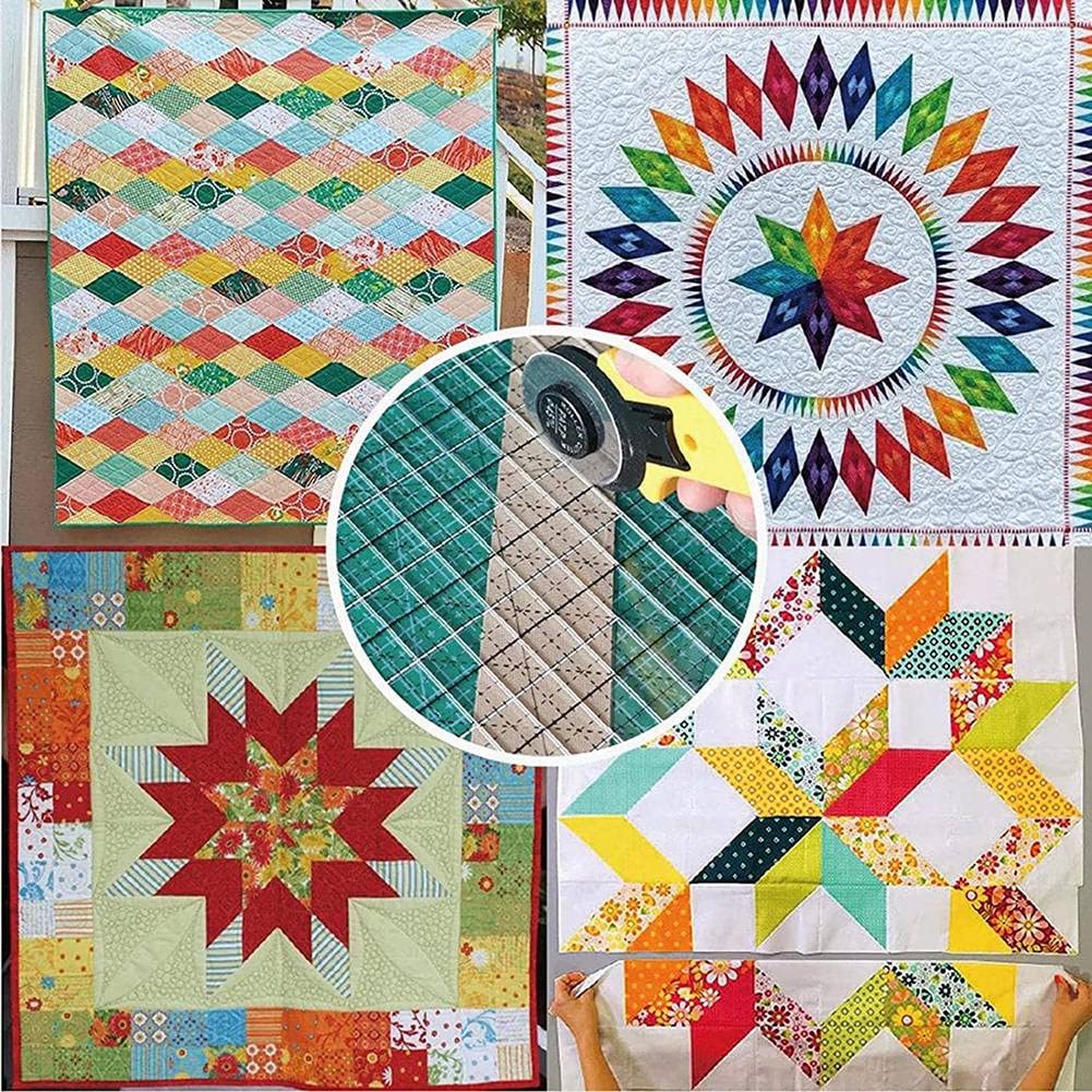 6 Pcs Quilting Rulers & Templates Set - Square Templates With 1/4" Seam Allowance For Sewing & Cutting Fabric - View #5