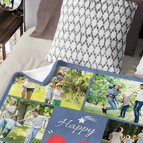 Miniatura 9 de Manta personalizada con imagen, foto, texto, manta y mantas personalizadas, regalos de cumpleaños para mejores amigos, (todas las personas para que