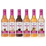 Jordan's Skinny Syrups Sugar Free Coffee Syrup, Vanilla, Salted Caramel, Hazelnut, Mocha, Butter Toffee, and Caramel Syrups, Zero Calorie Flavoring, 25.4 Fl Oz (Pack of 6), Sampler Variety Pack
